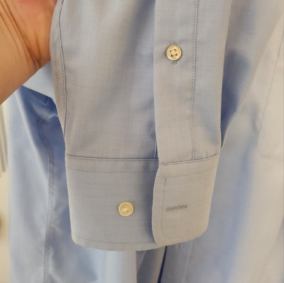 US Polo Assn. Men's Long Sleeve Button Down Shirt Size L Blue - Picture 6 of 9